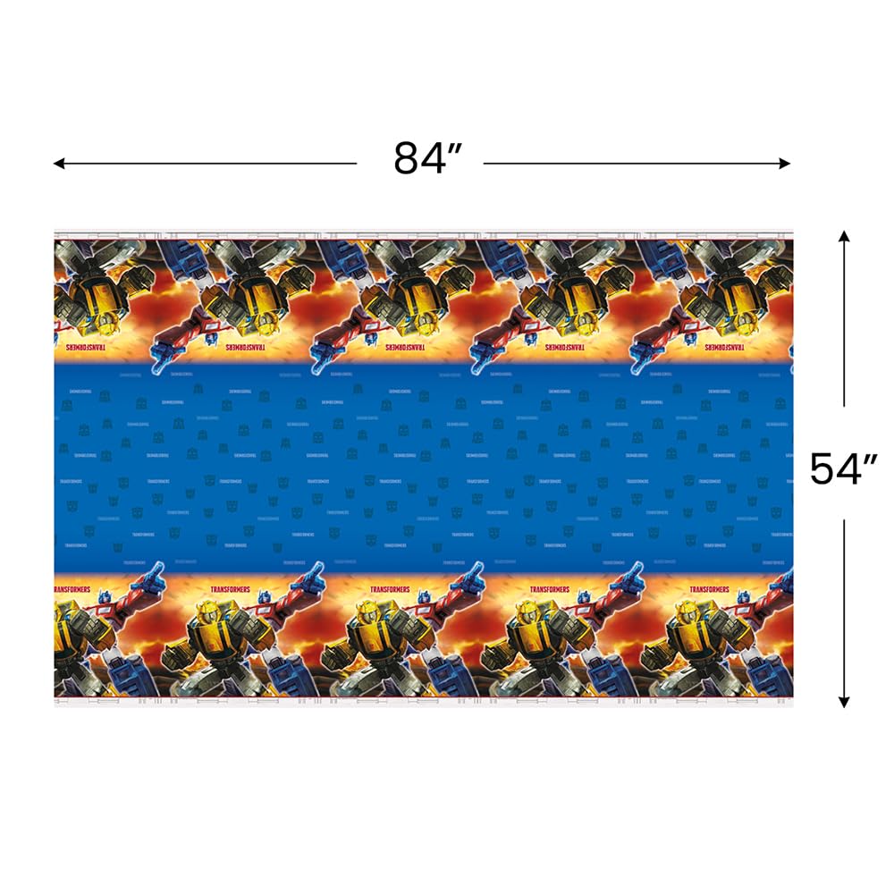 Unique Transformers Rectangular Plastic Table Cover - 54" x 84", 1 Pc