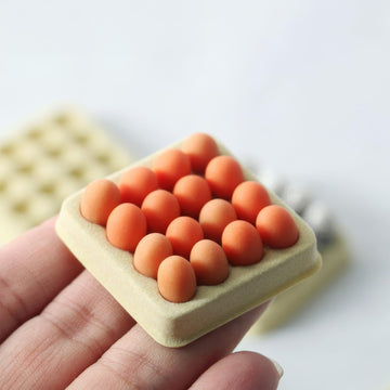 16pcs Miniature Eggs, Cute Mini Quail Eggs, Fake Food, Realistic Dollhouse Miniatures, Mini Kitchen Décor (Eggs)