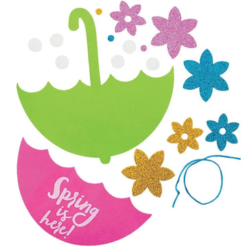Spring Hanging Umbrella Sign Craft Kit -12 - Crafts for Kids and Fun Home Activities