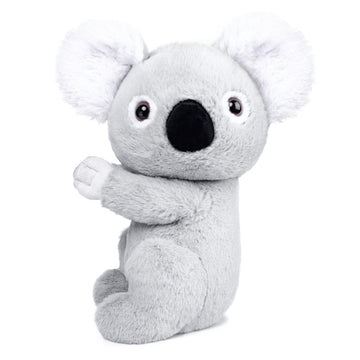 WEIGEDU Huggable Koala Bear Stuffed Animal Furry Cuddly Ears Koala Bear Plush Toy for Boys Girls Babies Kids Birthday Bedtime Gifts, 12.6“ Gray