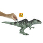 Mattel Jurassic World Dominion Strike 'n Roar Dinosaur Action Figure, Giganotosaurus Gray Dino Toy with Striking Motion & Sounds