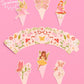 xo, Fetti Garden Fairy Cupcake Toppers and Wrappers - 24 pc Set | Woodland Decorations, Fairy First, Tea Party, Kids Birthday, Butterfly, Pink Floral