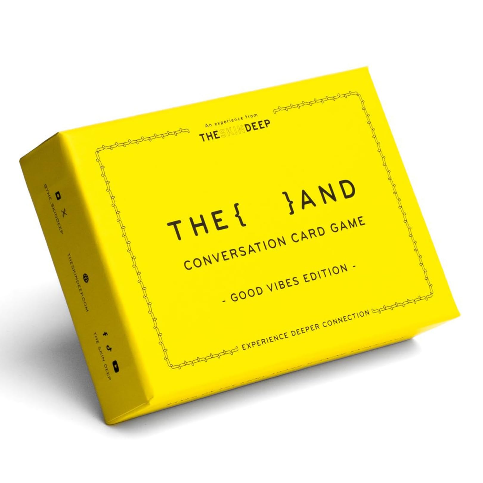 {THE AND} Good Vibes Edition - 199 Laugh Out Loud Conversation Cards for Friends, Family, Couples - Fun Icebreaker Cards to Connect - Stress Free