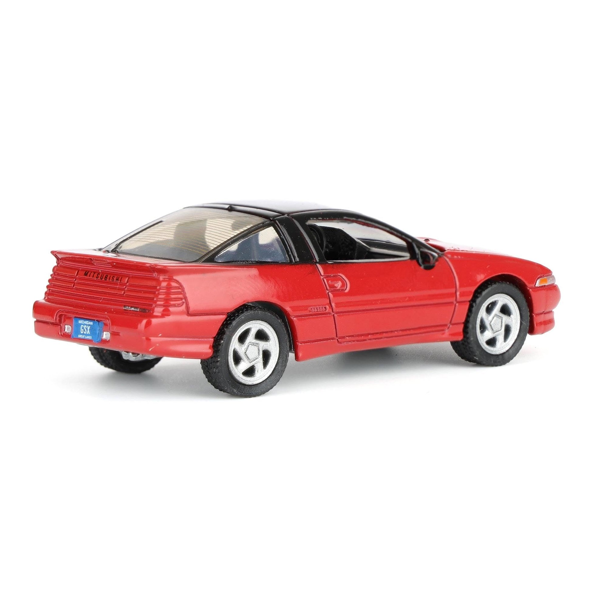 1991 Eclipse GSX Maranello Red with Black Top Import Legends Series 1/64 Diecast Model Car by Auto World 64502-AWSP189A