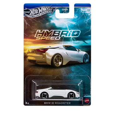 Hot Wheels Silver Series Hybrid Speed BMW i8 (White Convertible) 1/5, GDG44, 1:64 Scale Diecast Vehicle