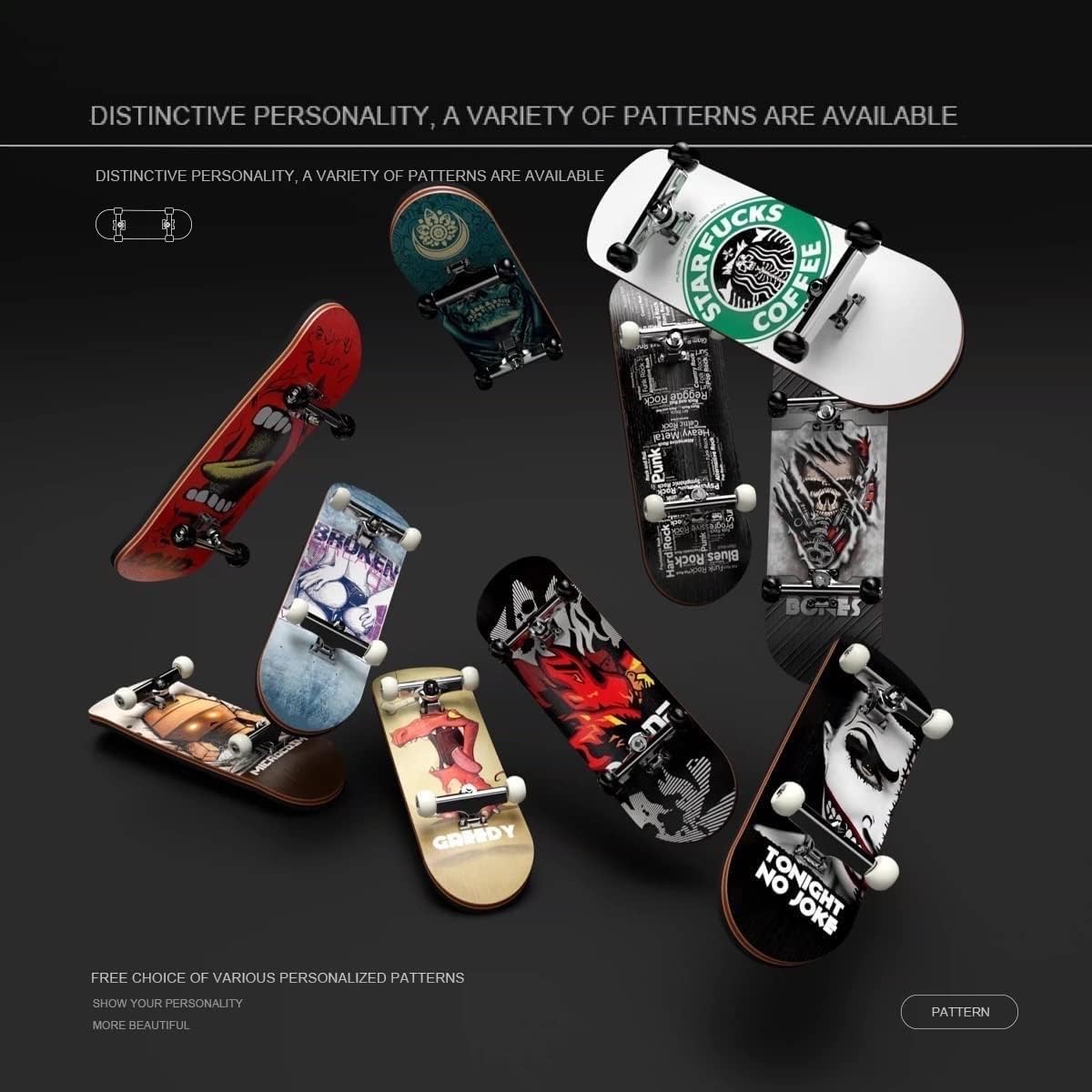 Lently Wood Fingerboards, Mini Fingerboards, 99mmL*29mmW (Big Mouth Cute Dragon) (Angry Shouts)