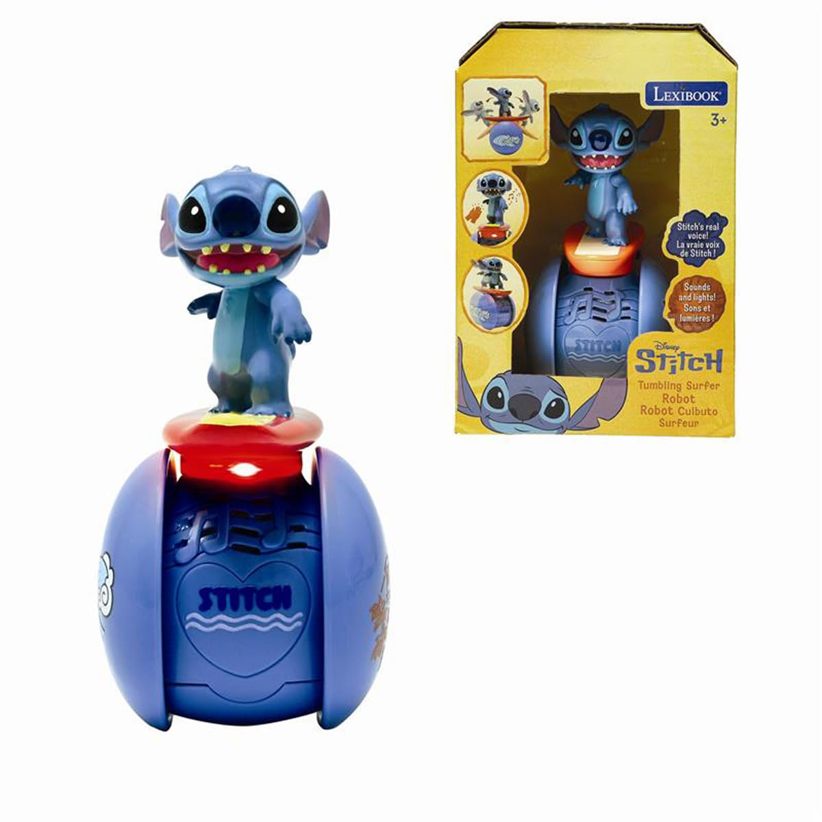 LEXiBOOK, Stitch Interactive Surfer Robot, ROB01D