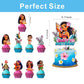 25 Pcs Cake Topper and Cupcake Toppers Set Birthday Party Supplies for Moanana Birthday Decorations