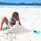 Sand Pal Beach Toys for Kids Ages 3-12 Sand Castle Molds, 9 PCS w/Mesh Bag