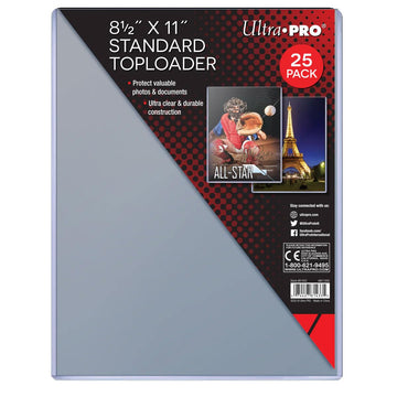 Ultra Pro Clear Toploader 8-1/2-Inches x 11-Inches (25-Count)