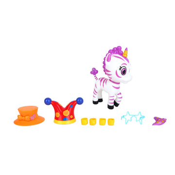 Zoonicorn Promi Dress-Up - 5" Purple Zoonicorn with Yellow Shoes