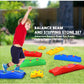 MOCUTEEN Kids Balance Beam Stepping Stones - 4 PCS, Non-Slip Textured Surface with Rubber Pads, Supports Up to 220LBS, Promotes Agility