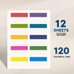 NOIERWADE Card Dividers for Storage Boxes, Baseball/MTG/TCG/Sports/Game Cards Organizer, Horizontal or Vertical, 120Pcs