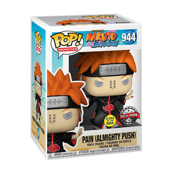 Funko Pop! 49682 Naruto Shippuden Pain Almighty Push - #944 Exclusive Glow Special Edition