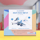 Allessimo 3D Paint Puzzle Creat (Civil Airplane - 35pcs) Model Paint Kit with Brush Toys for Kids Puzzle Build 3D Puzzles Educational Crafts Building