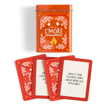 Pippi Post S'More Nature Conversation Cards with Tin, 50 Outdoor Prompts
