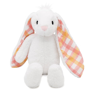 Plushible Easter Bunny Stuffed Animal, 14" (White) - Soft Embroidered Stuffed Bunny Plush Toy for Kids, Newborns, Boys & Girls, Cuddly and Adorable