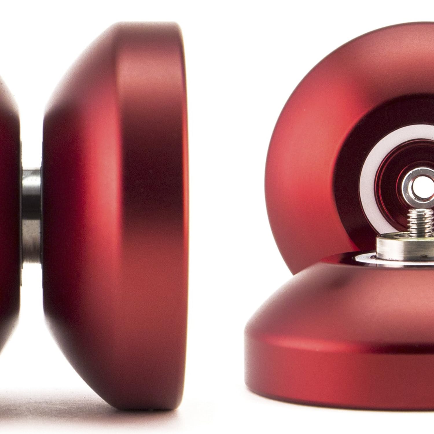 YoyoFactory DV888 Metal Yo-Yo - Red (beginner friendly yoyo, spare string and tips included)