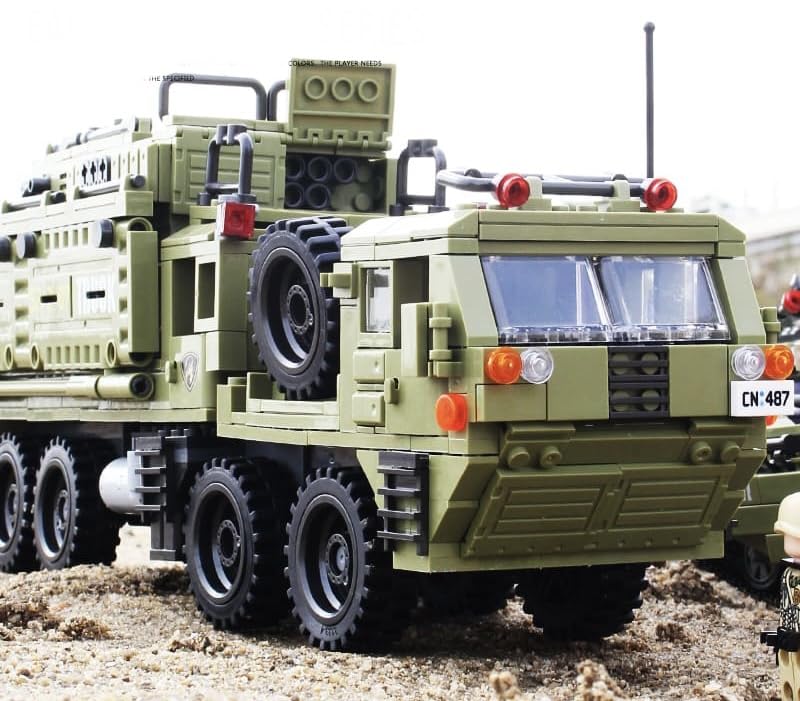 General Jim's Military Brick Building Set - WW2 Military Scorpion Heavy Missile Truck Vehicle for World War 2, History and Building Blocks Enthusiasts