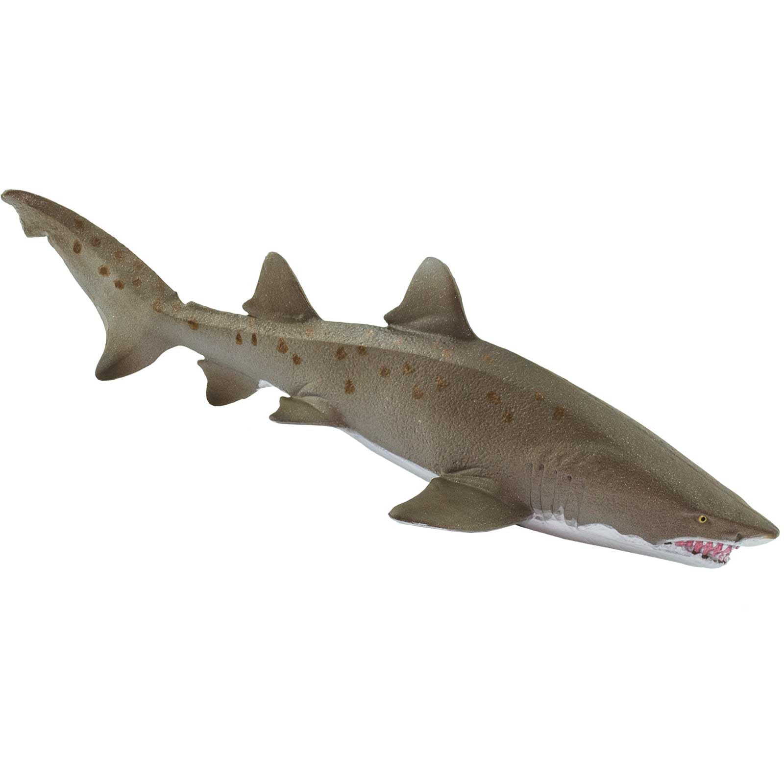 Safari Ltd. Sand Tiger Shark Figurine - Detailed 6.5" Plastic Model Figure - Fun Educational Ocean Play Toy for Boys, Girls & Kids Ages 3+