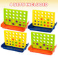 Gamie 4 in a Row Game - (Set of 4) - Line Up Four Pegs in a Row Games with Foldable Board and 30 Pieces Each, Classic Four in a Row and Family Fun