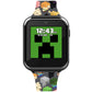 Minecraft Kids LED Smartwatch Interactive Gaming-Themed Watch 10 Changeable Faces, Step Counter, Calculator, Games, Selfie Cam, Alarm & Timer, Printed