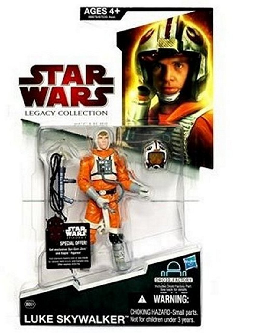 Star Wars 2009 Legacy Collection BuildADroid Action Figure Luke in Snowspeeder Outfit