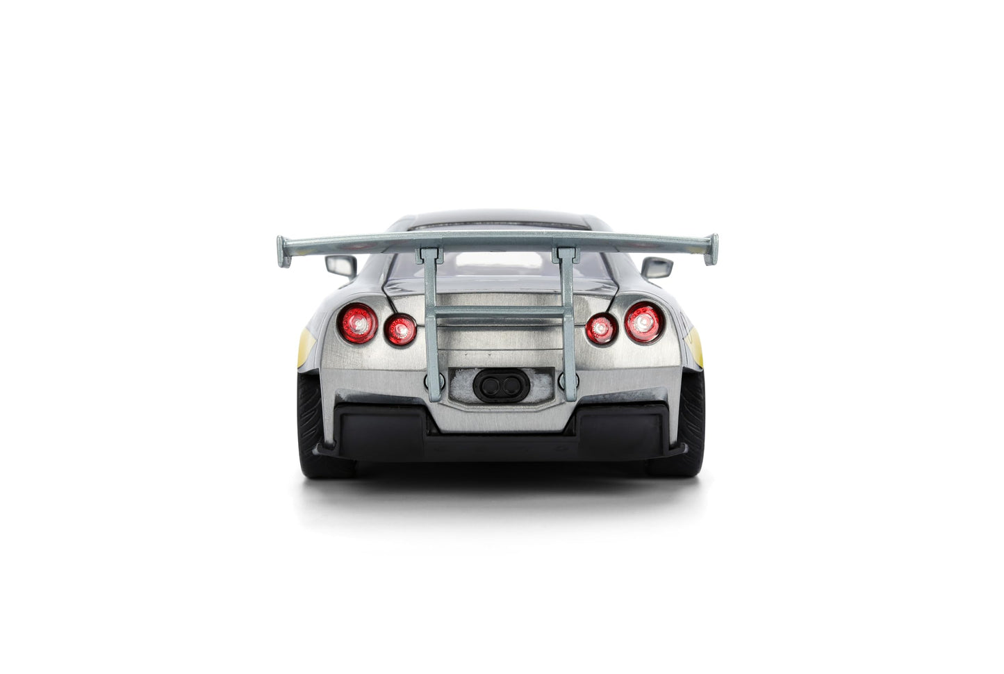 Jada Mechagodzilla w/ 2009 Nissan GT-R R35 Ben Sopra - 1:24 Anime Hollywood Rides - Die-Cast Car & Figure Toys - Opening Doors, Hood & Trunk