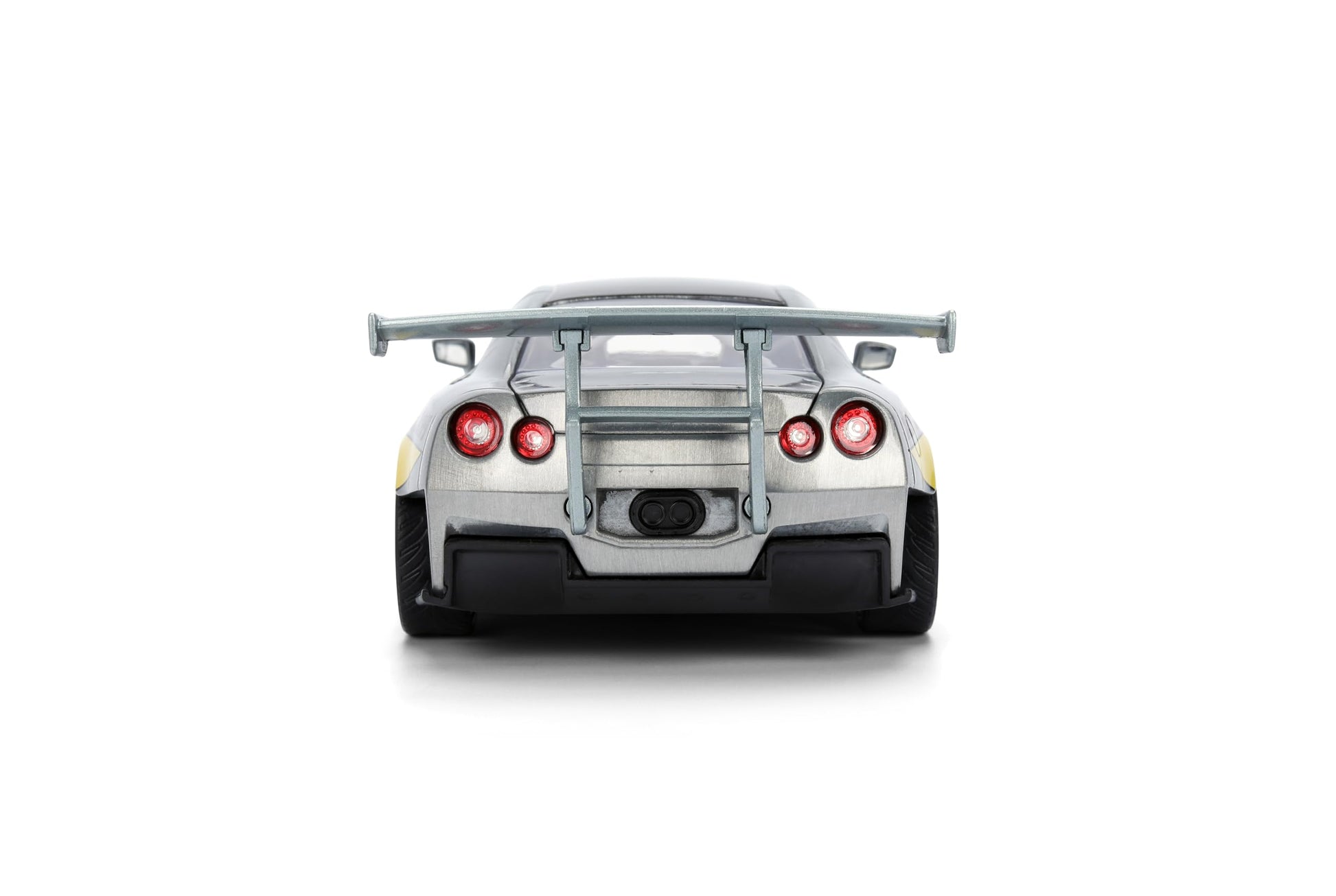 Jada Mechagodzilla w/ 2009 Nissan GT-R R35 Ben Sopra - 1:24 Anime Hollywood Rides - Die-Cast Car & Figure Toys - Opening Doors, Hood & Trunk