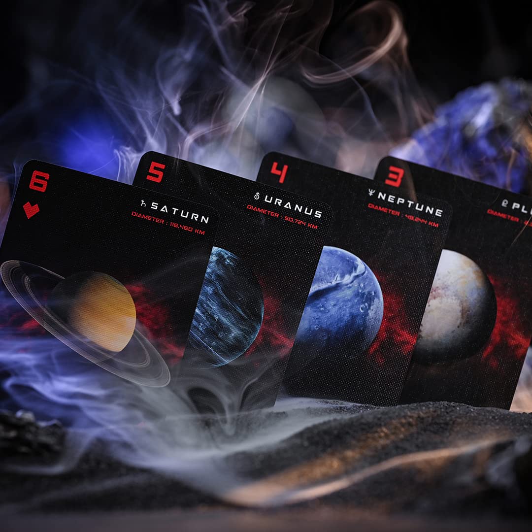 Cosmos playing cards: Space-Themed for Astronomy Enthusiasts with Galaxy Planets - Black Hole, Sun, Mars, Moon... (Standard Edition)