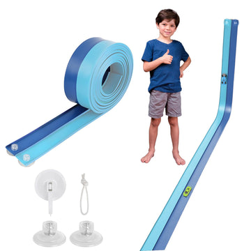 Flexible Race Car Track 15 Ft Starter Set with Suction Cups Compatible with Diecast 1/64th Car for Ages 3 & Up Classic Long Rolls Up Portable