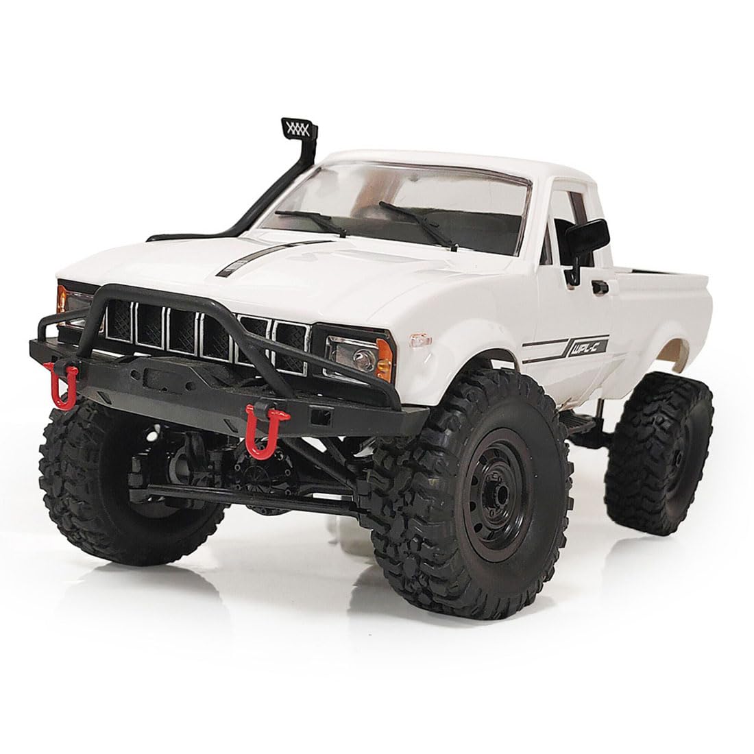 Weendiypty C24-1 RC Crawler Offroad RC Truck 4x4 Remote Control Rock Crawler Pickup Trucks with Led Light, 2.4 Ghz 1/16 Scale All Terrain Car Brushed