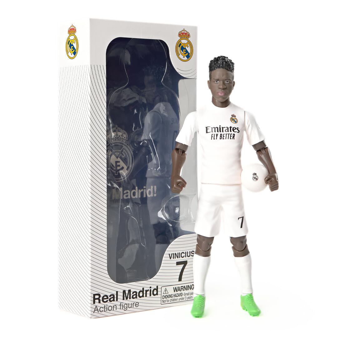Sockers Banbo Toys Real Madrid CF Vinícius Júnior 8" Collectible Soccer Action Figure