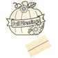 Fun Express CYO Wood Fall Blessings Pumpkin - Craft Kits - 12 Pieces