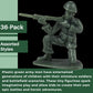 U. S. Toy DELUXE BAG OF CLASSIC TOY GREEN ARMY SOLDIERS - 36 Pc. (USTVL47)