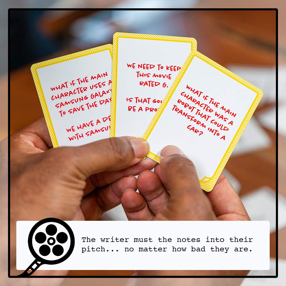 Skybound Pitchstorm : Card Game of Pitching Horrible Movie Ideas to the Worst Executives | Fun Party Tabletop Game Enjoyed by Teens and Adults