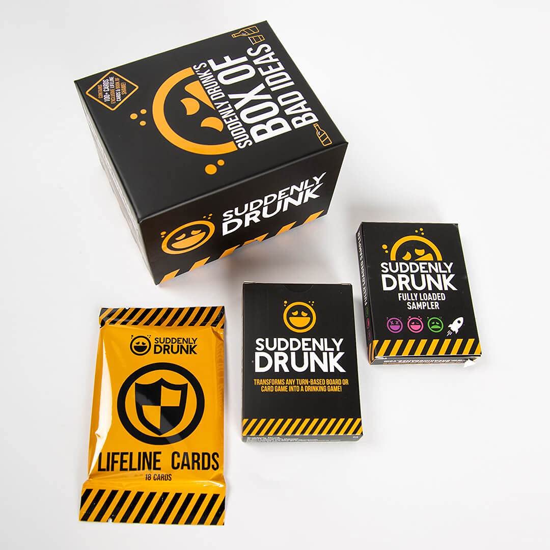 Suddenly Drunk: Box of Bad Ideas - Hilarious Party Game Expansion - 100 Wild New Cards to Spice Up Any Drinking Game