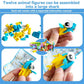 Easter Basket Stuffers Marine Animal Building Blocks Set, 12 in 1 Ocean Creatures Shark Fidget Toys, Party Favors for Kids, Classroom Birthday Gifts