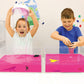 ZIMPLI - Glitter Slime Baff Pink with Inflatable Unicorn, 1 Bath or 4 Play Uses, Magically Turns Water into Thick, Colourful Slime, Fantasy Toys