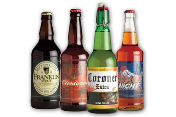 Morbid Enterprises - Halloween Glow in the Dark Beer Labels, 4 Designs