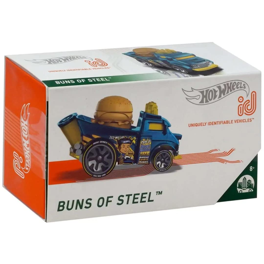 Hot Wheels id Uniquely Identifiable Vehicles Blue Buns of Steel