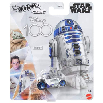 Hot Wheels Disney 100 Character Cars R2-D2, 1:64 Scale Collectible Toy Car from Star Wars