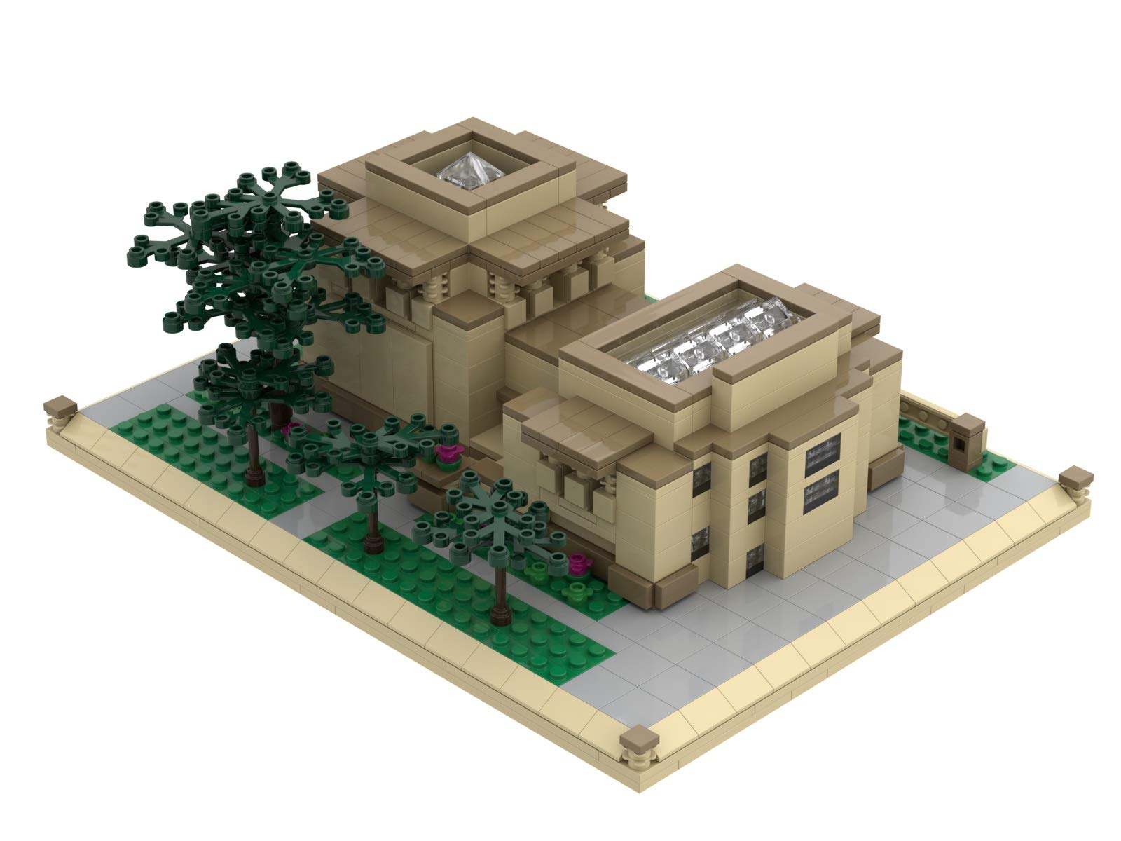 Atom Brick Unity Temple Building Set - Frank Lloyd Wright Model Kit