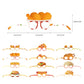 LFCFDX Fast Food Paper Hats, Glasses, and Ropes (48 Pcs) - Perfect for Fast Food Themed Parties, Birthday Parties, Classroom Activities, and More