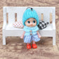 DDJYP 12pcs Tiny Dolls Silicone Princess Mini Doll for Girls DIY Miniature Dollhouse Kit with Miniature Clothes, Decoration Little Dolls Christmas