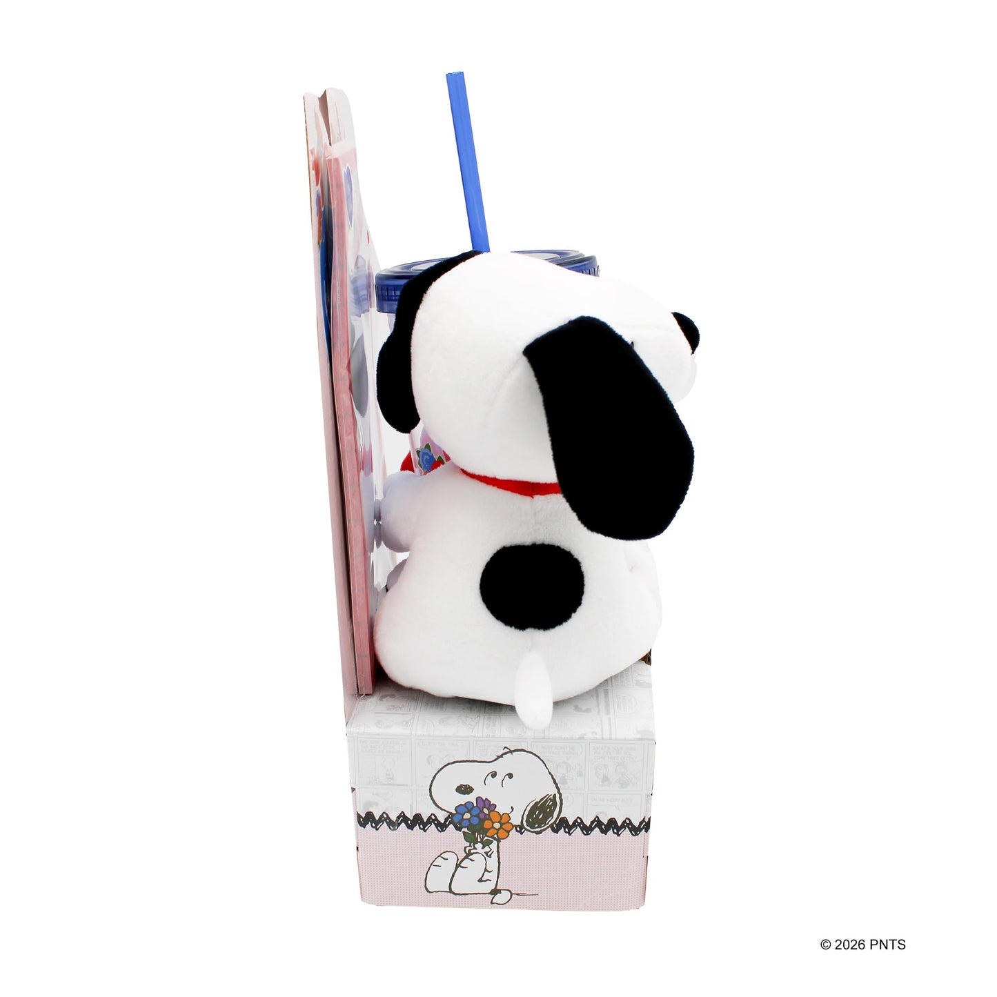Peanuts Snoopy Hugging Plush Set - Snoopy Plush, Character Cup, Decorative Notepad (Officially Licensed Product)