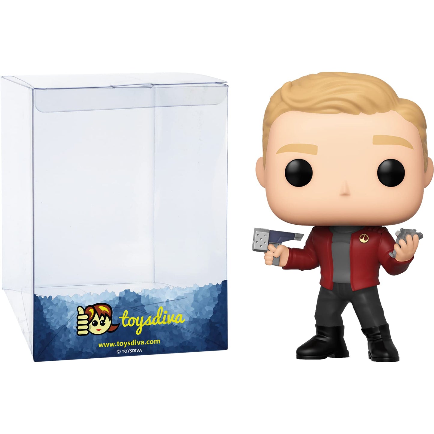 Robert Daly [S04E01]: P o p ! TV Vinyl Figurine Bundle with 1 Compatible 'ToysDiva' Graphic Protector (943-45363 - B)