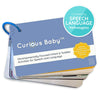 Curious Baby™ Speech & Language Development Cards (0-36 Months) | 26+ Research-Based Activities for Babies, & Toddlers, Educational Activity Milestone