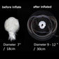 Clear Balloons, 18" Pre Stretched 15 Packs Big Stuffing Crystal Bubble Clear Bobo Balloons for Air or Helium Use