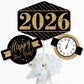 Big Dot of Happiness New Year's Eve - Gold - 2026 New Years Eve Party Centerpiece Sticks - Table Toppers - Set of 15